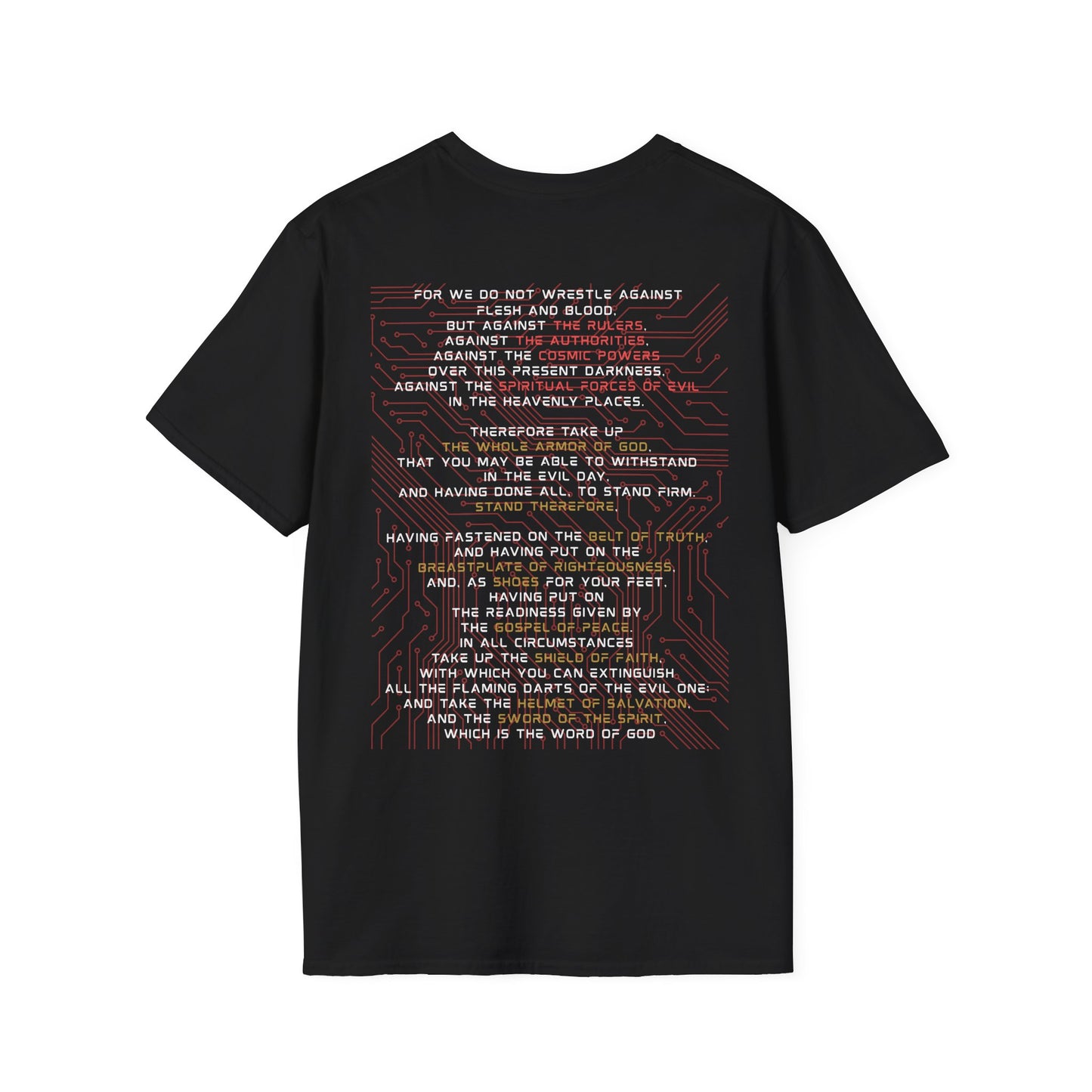 God Armor – Ephesians 6:12-18 Christian T-Shirt | Full Armor of God Tee for Spiritual Warriors