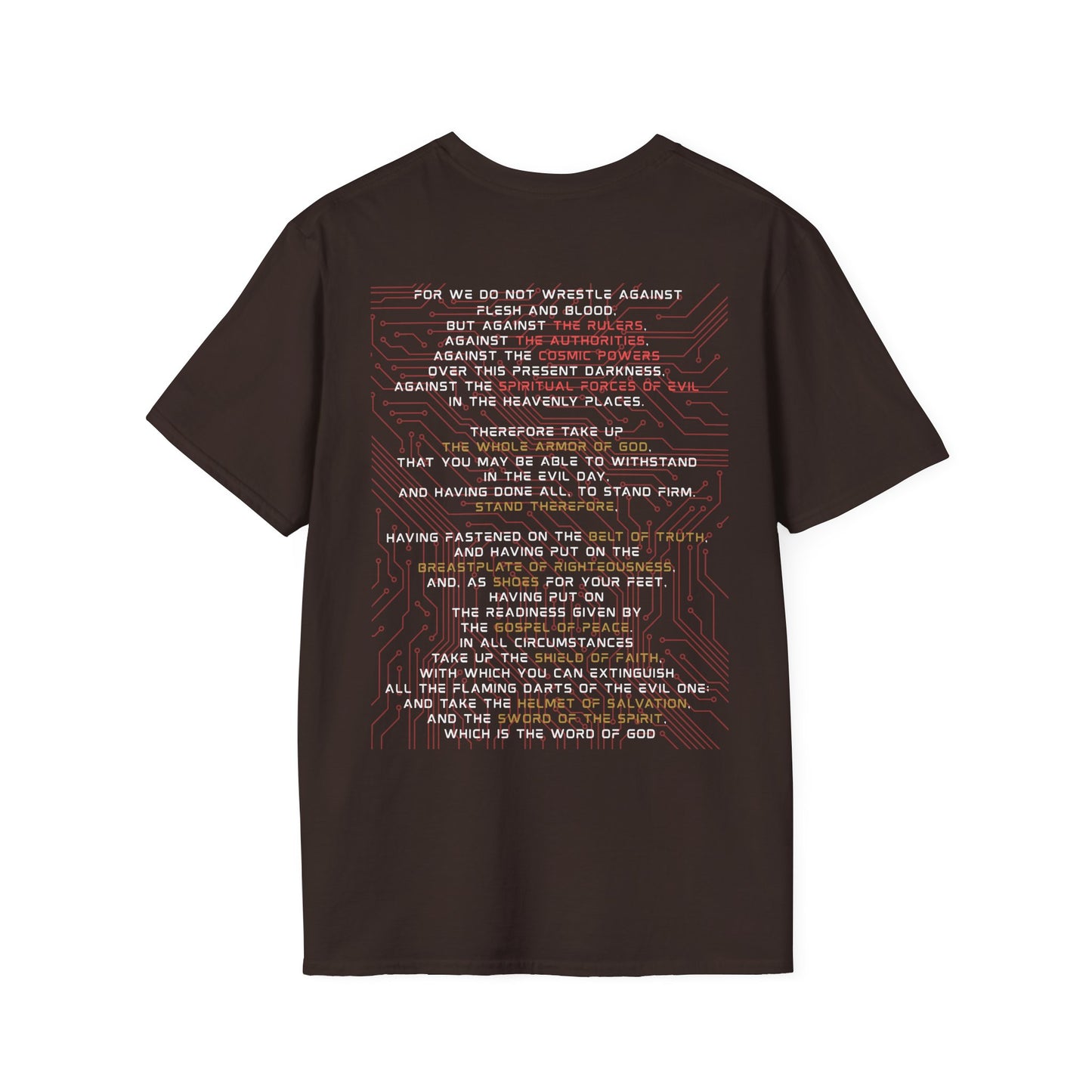 God Armor – Ephesians 6:12-18 Christian T-Shirt | Full Armor of God Tee for Spiritual Warriors