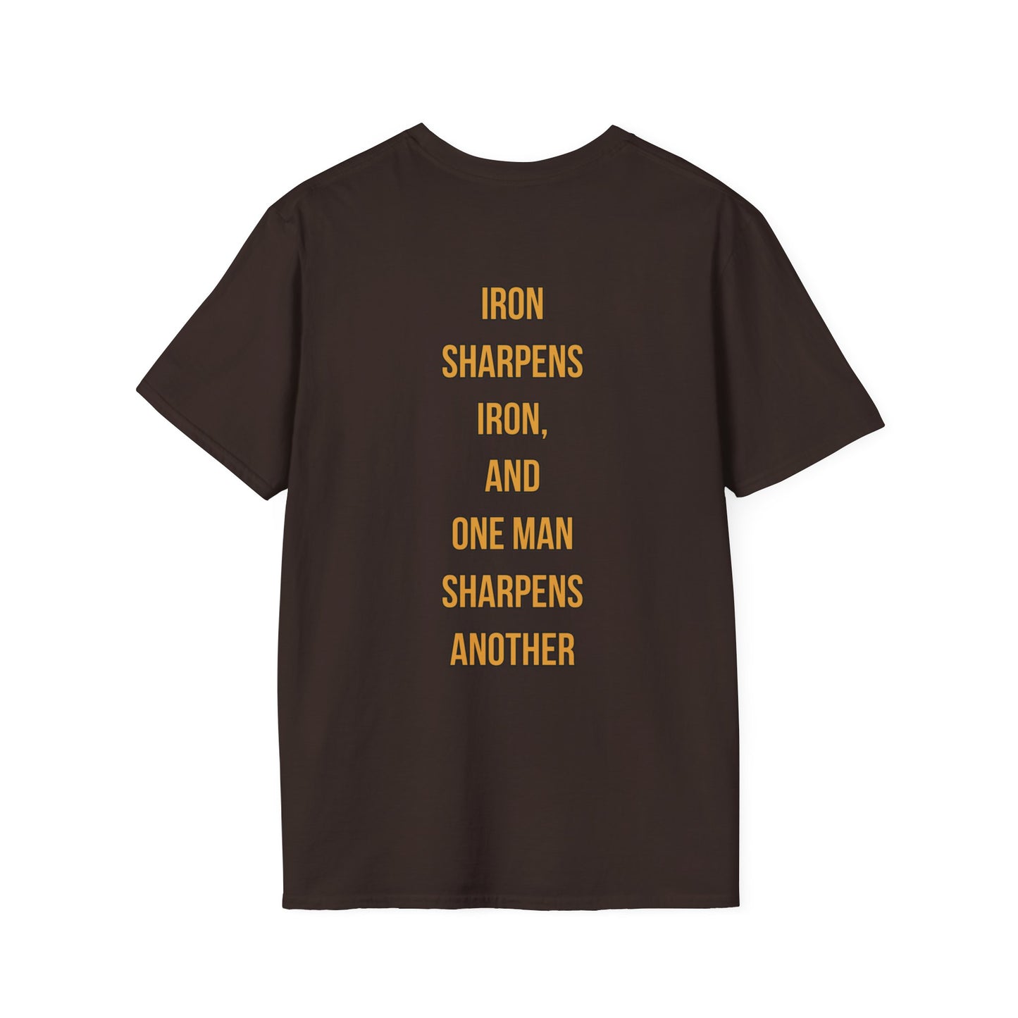 Iron x Iron Christian T-Shirt – Proverbs 27:17 “As Iron Sharpens Iron” Unisex Faith Shirt