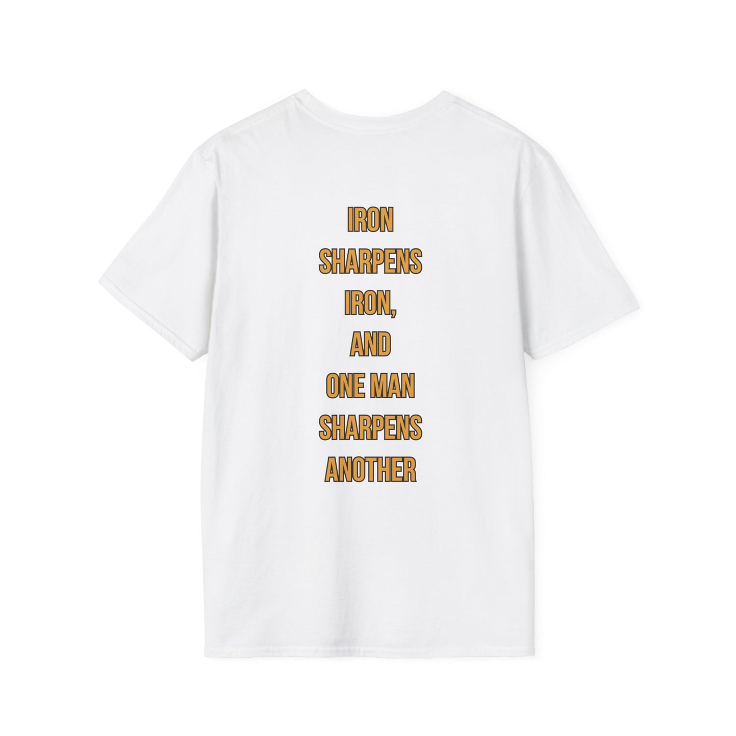 Iron x Iron Christian T-Shirt – Proverbs 27:17 “As Iron Sharpens Iron” Unisex Faith Shirt