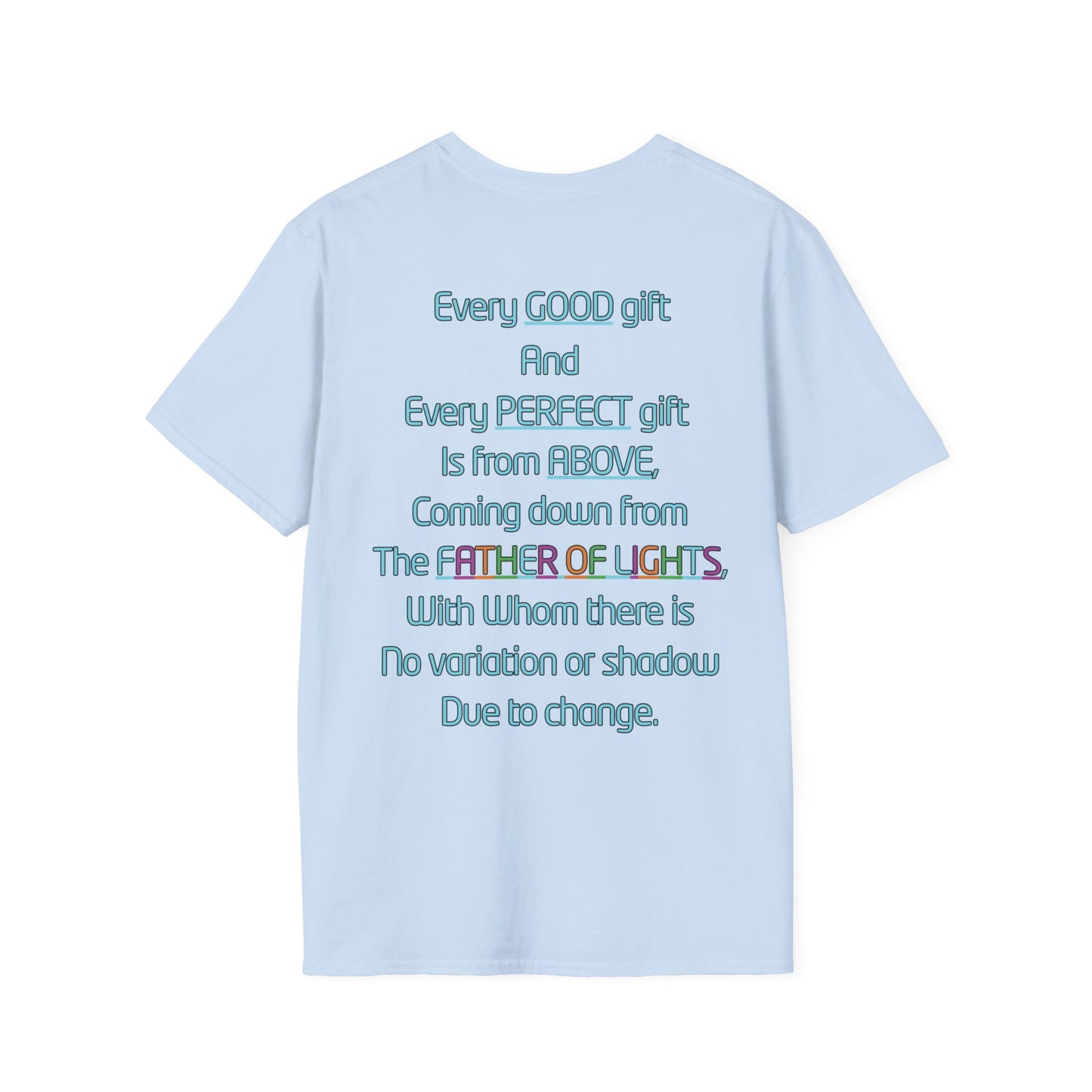 F.O.L. Father of Lights Christian T-Shirt – Every Good Gift Comes from Above (James 1:17)