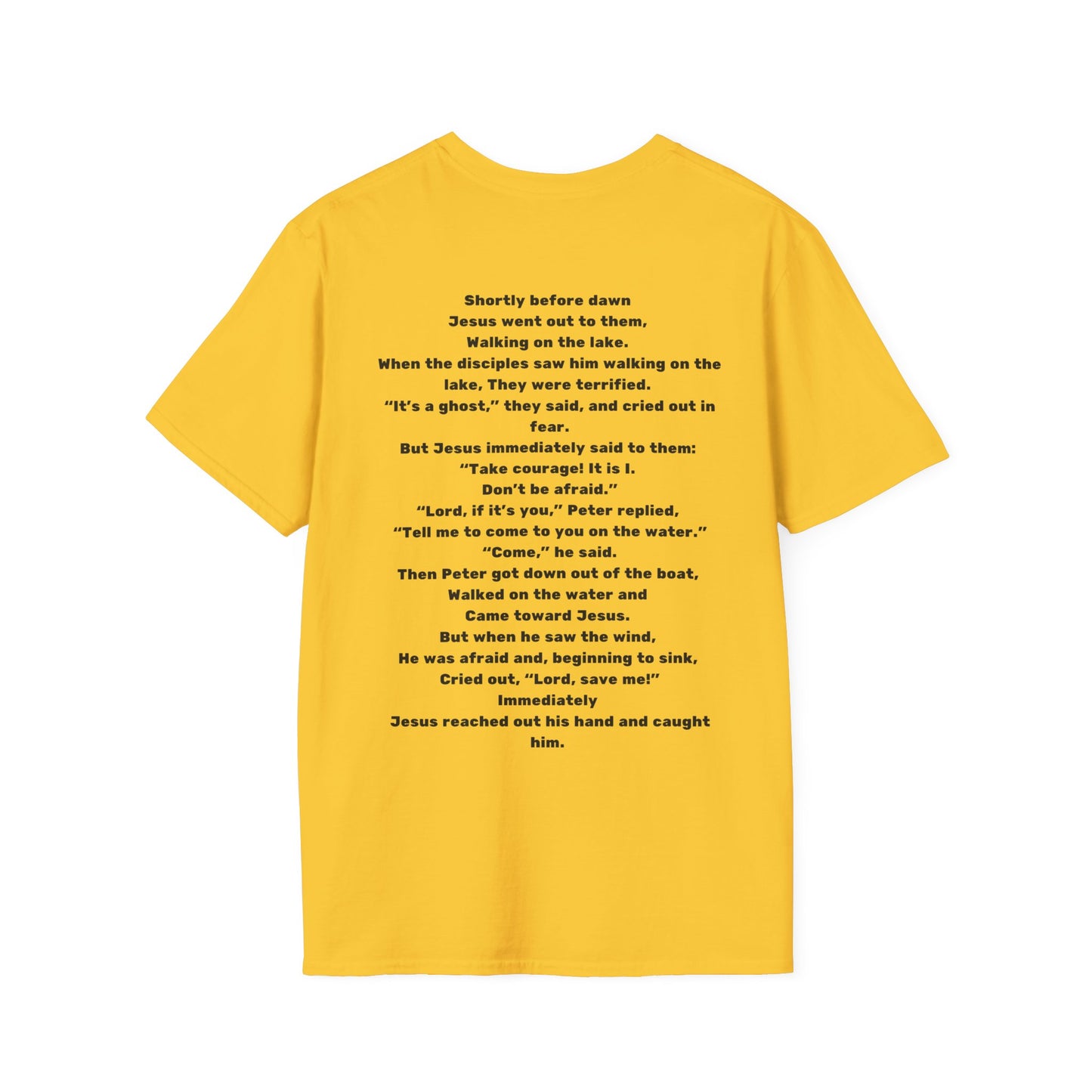 Trust and Doubt – Matthew 14:25-31 Christian T-Shirt | Courage & Faith Tee for Believers