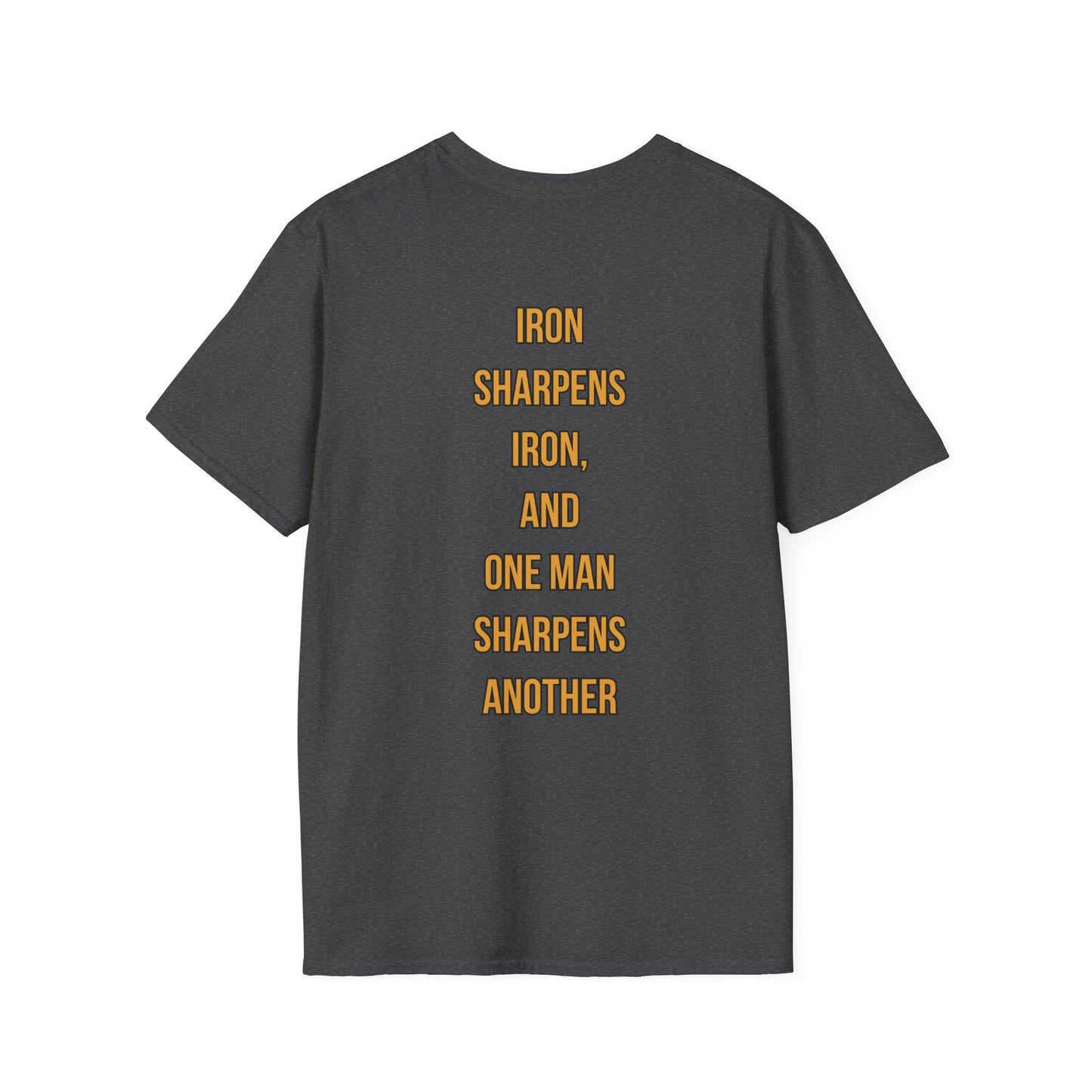 Iron x Iron Christian T-Shirt – Proverbs 27:17 “As Iron Sharpens Iron” Unisex Faith Shirt