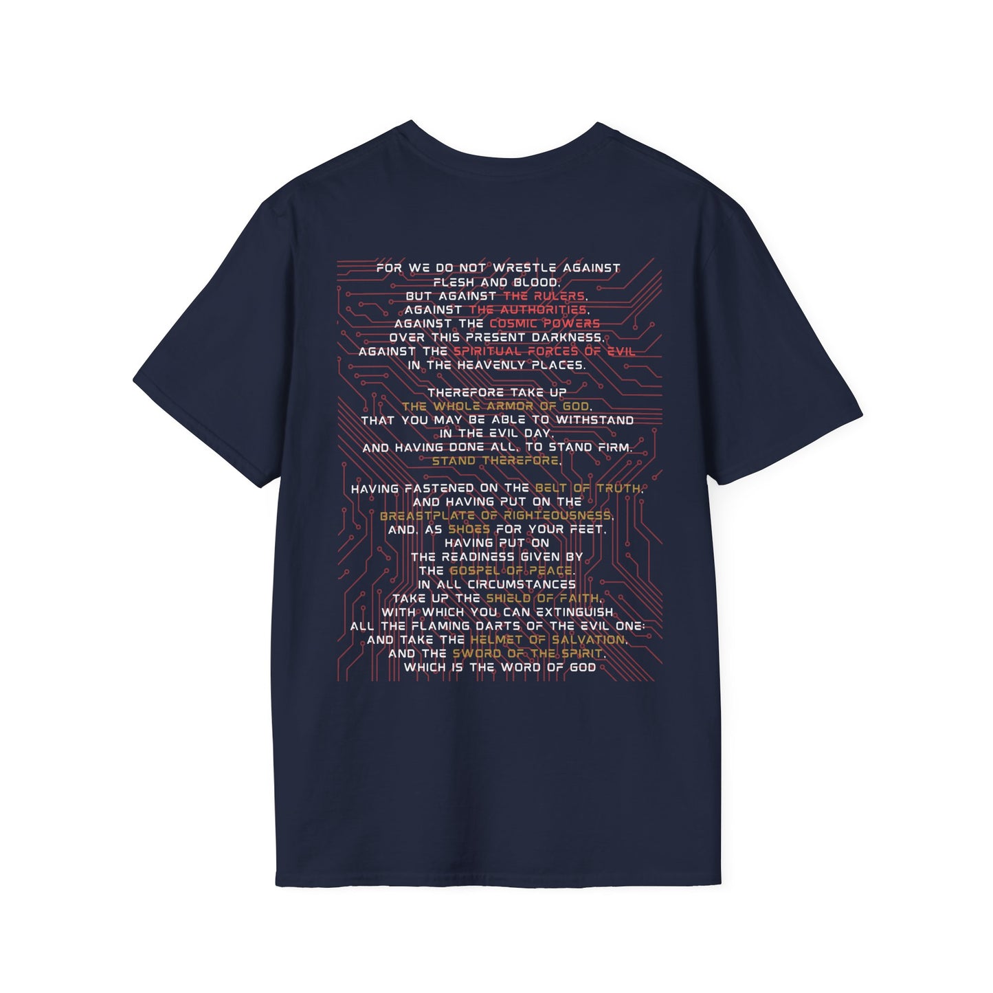 God Armor – Ephesians 6:12-18 Christian T-Shirt | Full Armor of God Tee for Spiritual Warriors