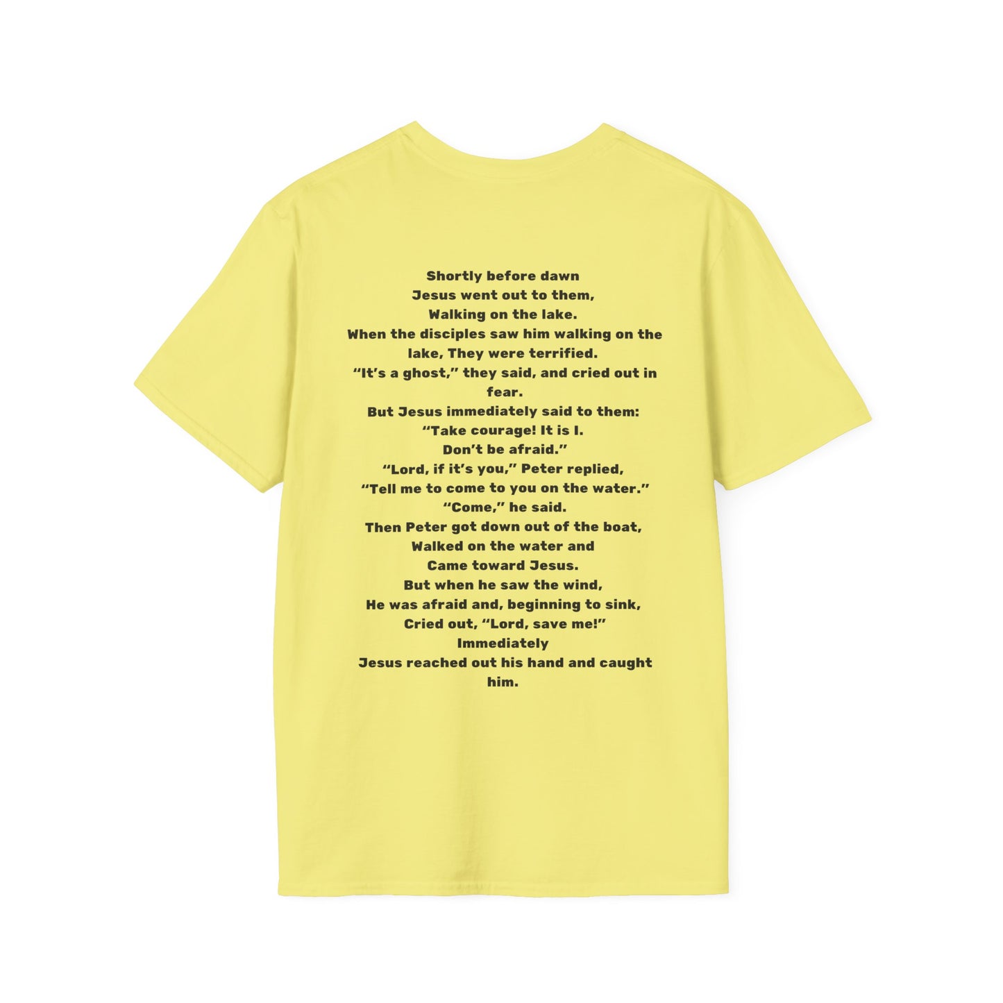 Trust and Doubt – Matthew 14:25-31 Christian T-Shirt | Courage & Faith Tee for Believers