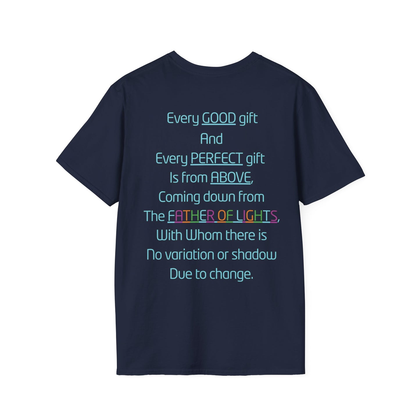 F.O.L. Father of Lights Christian T-Shirt – Every Good Gift Comes from Above (James 1:17)
