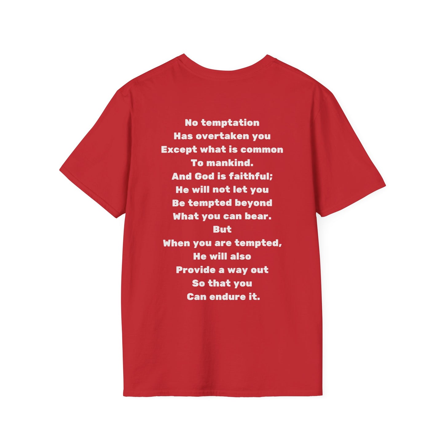 Escape Temptation – 1 Corinthians 10:13 Christian T-Shirt | Faith-Based Encouragement Tee for Men & Women