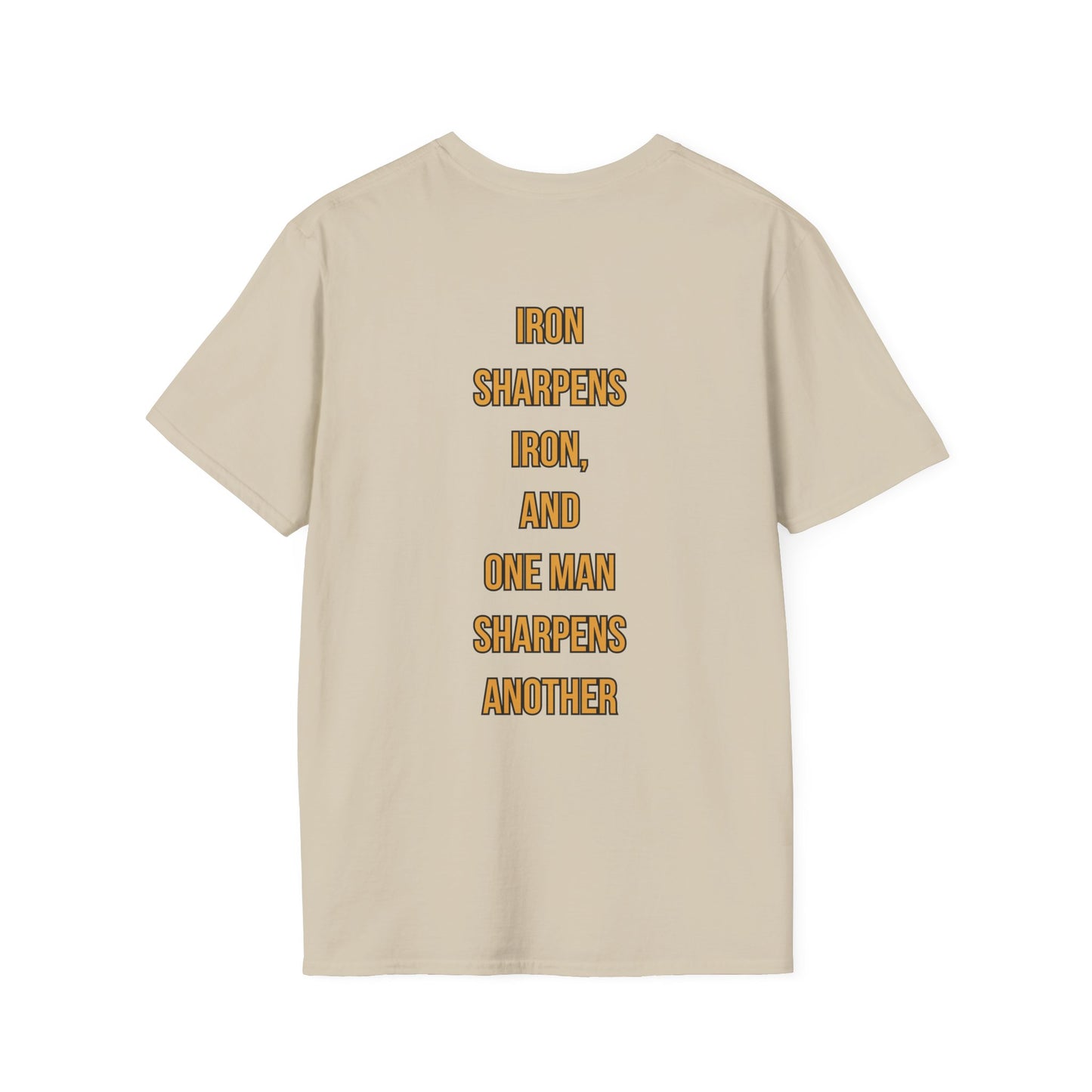 Iron x Iron Christian T-Shirt – Proverbs 27:17 “As Iron Sharpens Iron” Unisex Faith Shirt