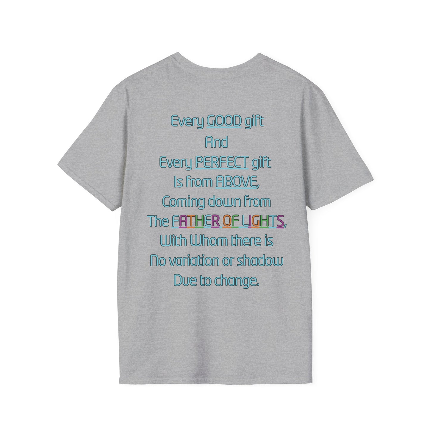 F.O.L. Father of Lights Christian T-Shirt – Every Good Gift Comes from Above (James 1:17)