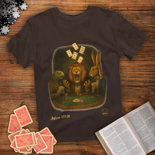 Listen Speak Christian T-Shirt – Be Quick to Hear, Slow to Speak, Slow to Anger (James 1:19–20)