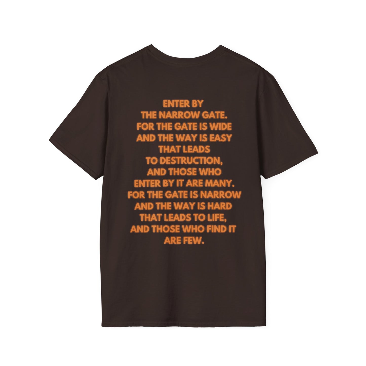 Choose Your Path Christian T-Shirt – Matthew 7:13–14 Narrow vs Wide Road Evangelism Tee