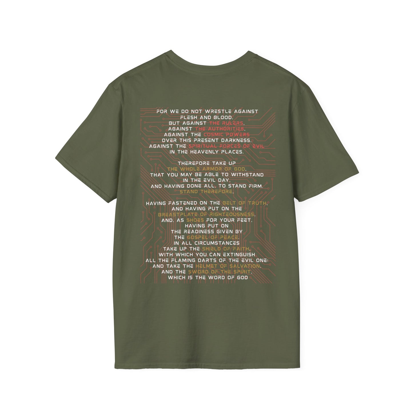 God Armor – Ephesians 6:12-18 Christian T-Shirt | Full Armor of God Tee for Spiritual Warriors