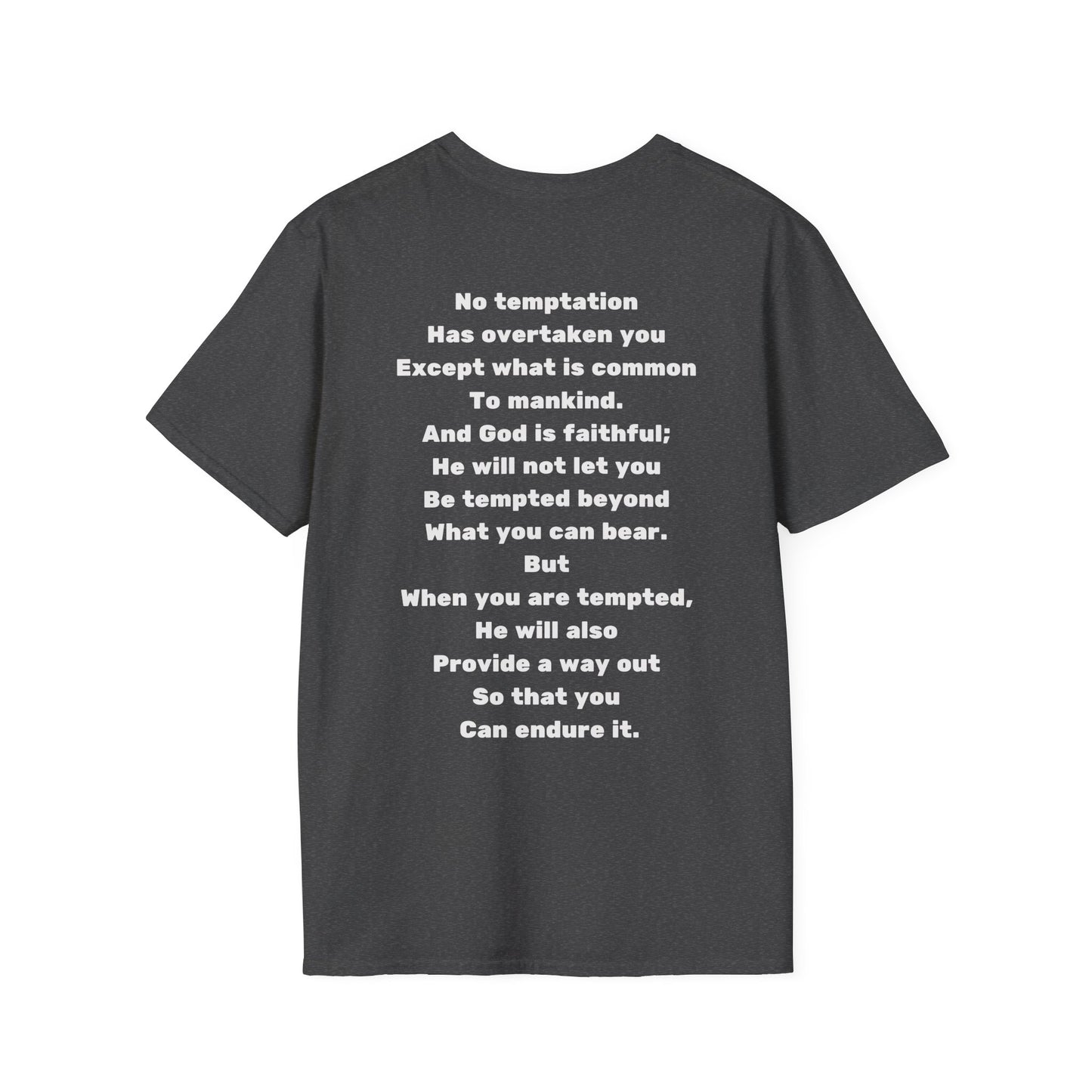 Escape Temptation – 1 Corinthians 10:13 Christian T-Shirt | Faith-Based Encouragement Tee for Men & Women