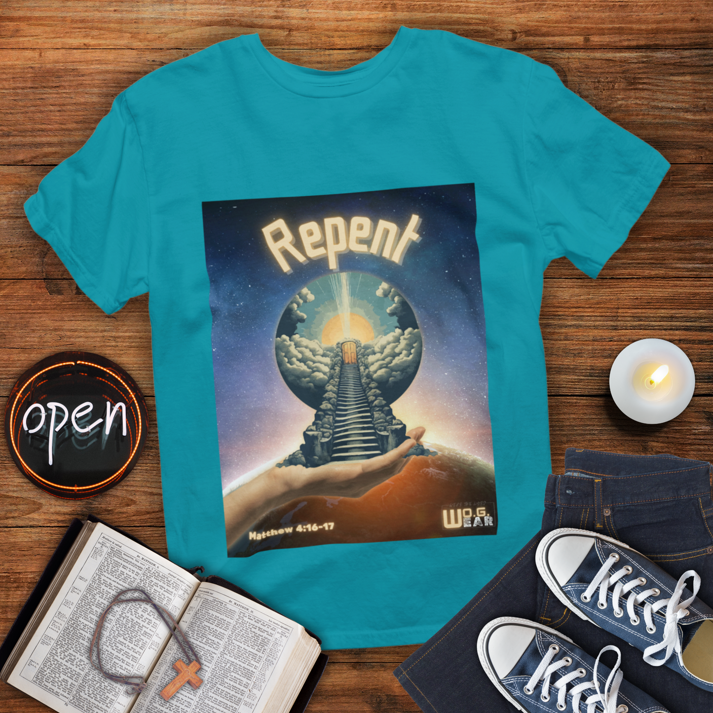 Repent – Matthew 4:16-17 Christian T-Shirt | Kingdom Call Faith Tee for Revival and Transformation