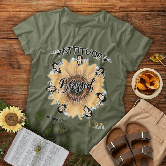 Bee Attitudes – Matthew 5:2–10 Christian T-Shirt | Beatitudes Faith Apparel | Blessed Are The Meek & Pure