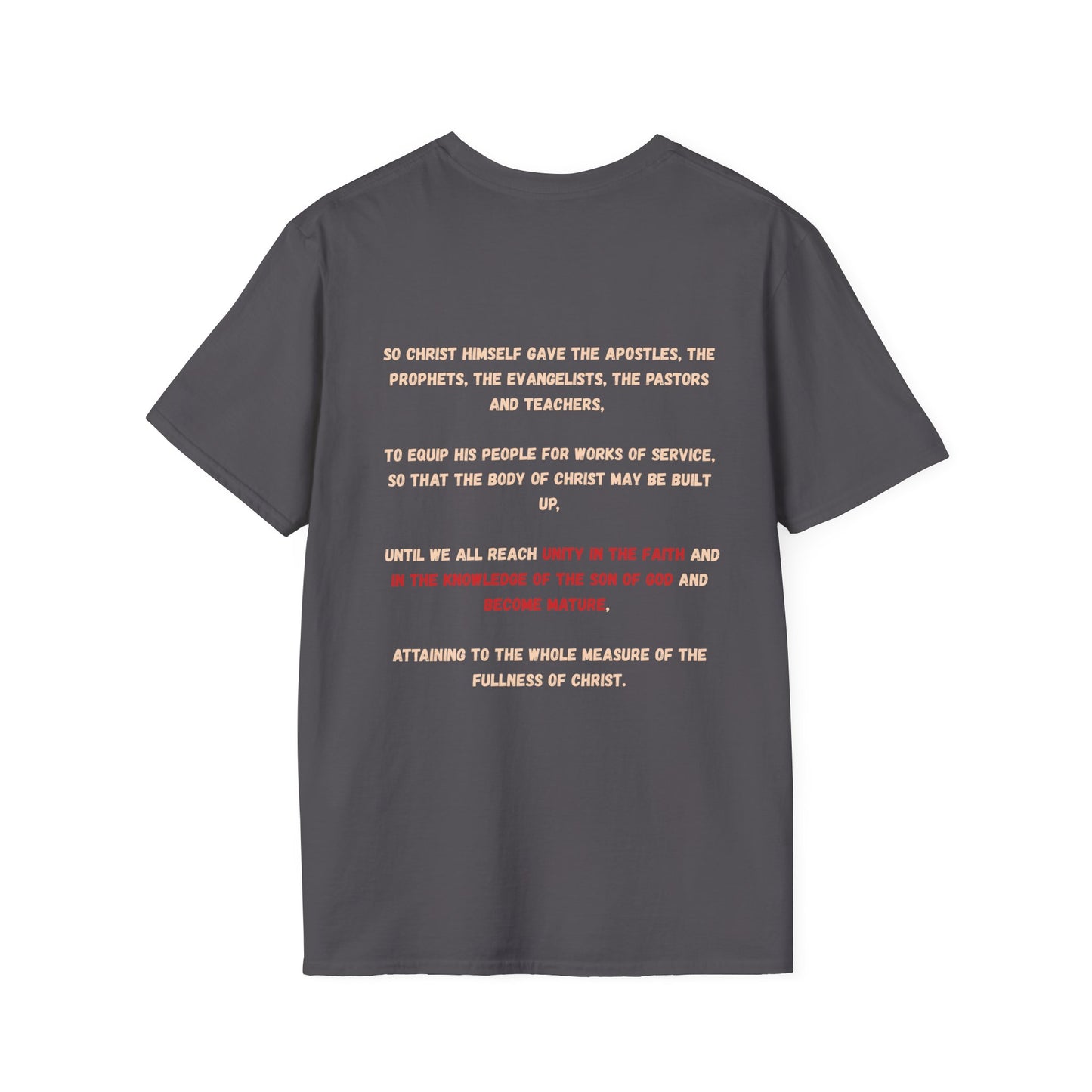 Goals Christian T-Shirt | Ephesians 4:11–13,Unity, Knowledge & Spiritual Maturity Apparel