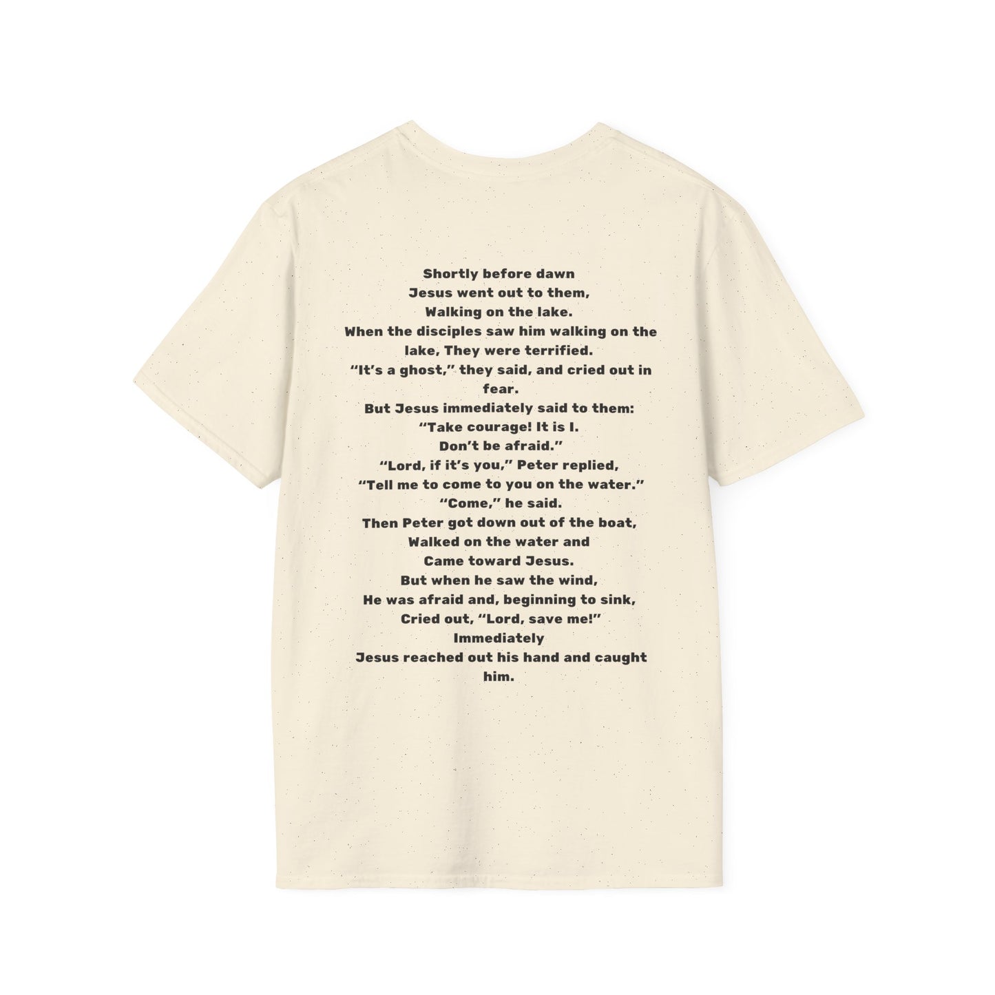 Trust and Doubt – Matthew 14:25-31 Christian T-Shirt | Courage & Faith Tee for Believers