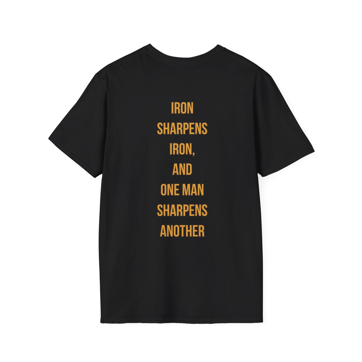 Iron x Iron Christian T-Shirt – Proverbs 27:17 “As Iron Sharpens Iron” Unisex Faith Shirt