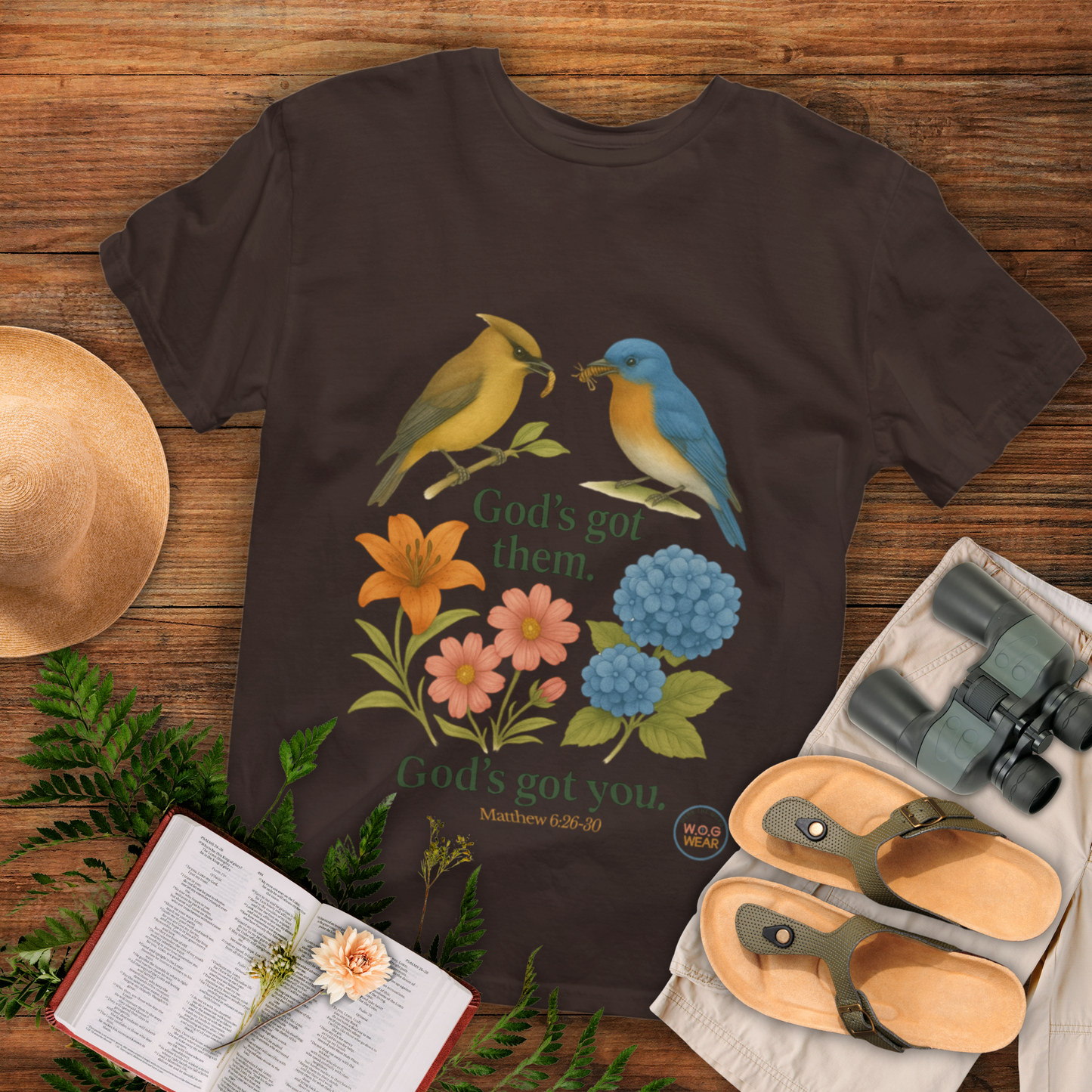 God’s Got You – Matthew 6:26 Christian T-Shirt | Faith-Based Encouragement Tee for Men & Women