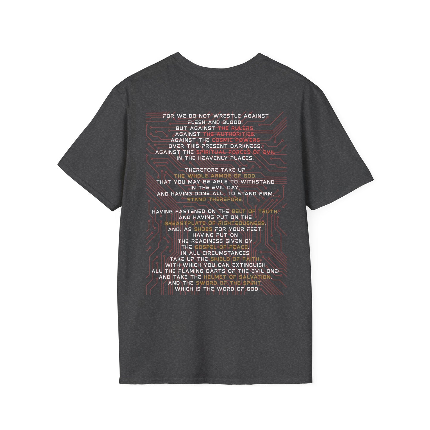 God Armor – Ephesians 6:12-18 Christian T-Shirt | Full Armor of God Tee for Spiritual Warriors