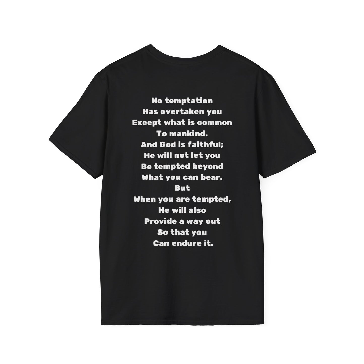 Escape Temptation – 1 Corinthians 10:13 Christian T-Shirt | Faith-Based Encouragement Tee for Men & Women