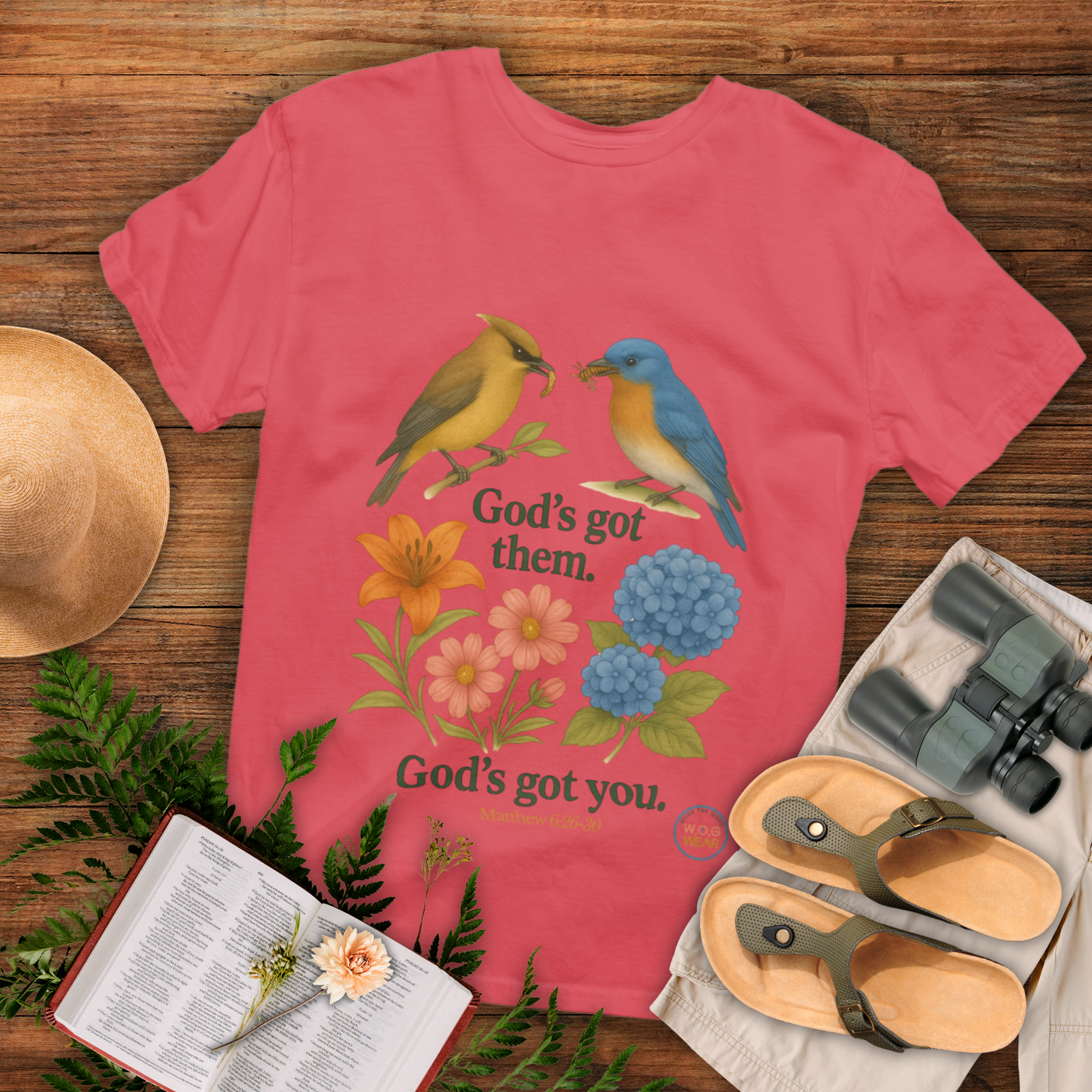 God’s Got You – Matthew 6:26 Christian T-Shirt | Faith-Based Encouragement Tee for Men & Women