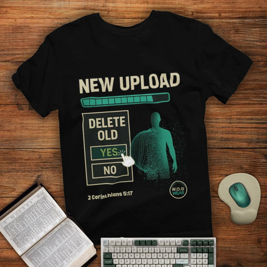 New Creation Christian T-Shirt – Transformation in Christ (2 Corinthians 5:17)