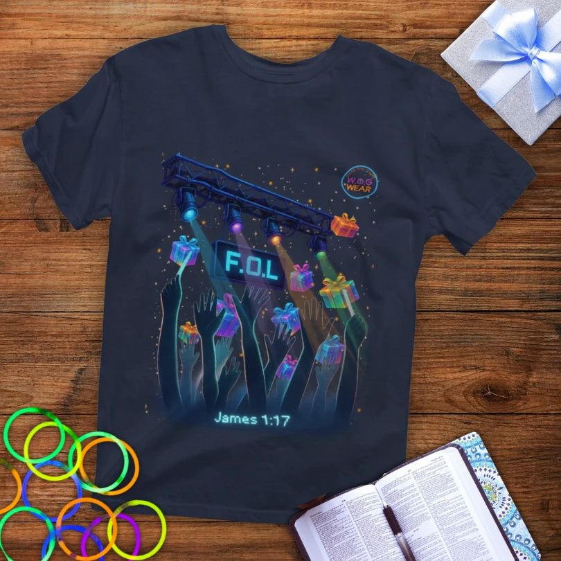 F.O.L. Father of Lights Christian T-Shirt – Every Good Gift Comes from Above (James 1:17)