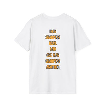 Iron x Iron Christian T-Shirt – Proverbs 27:17 “As Iron Sharpens Iron” Unisex Faith Shirt