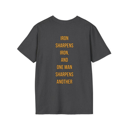 Iron x Iron Christian T-Shirt – Proverbs 27:17 “As Iron Sharpens Iron” Unisex Faith Shirt
