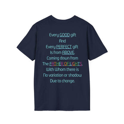 F.O.L. Father of Lights Christian T-Shirt – Every Good Gift Comes from Above (James 1:17)