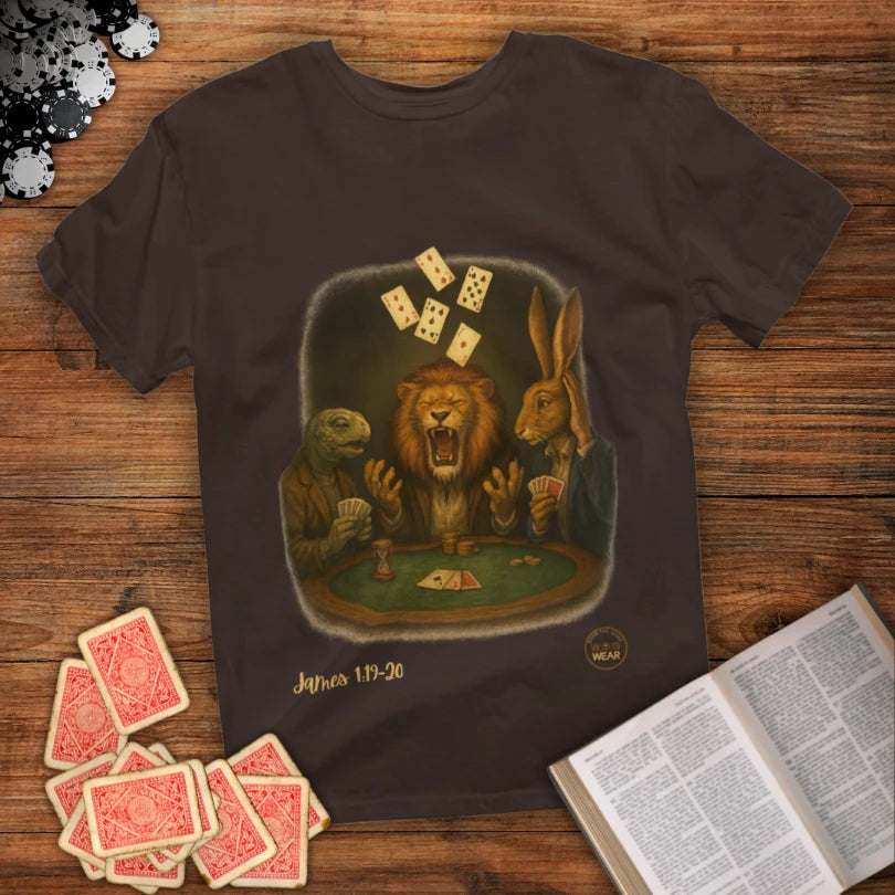 Listen Speak Christian T-Shirt – Be Quick to Hear, Slow to Speak, Slow to Anger (James 1:19–20)