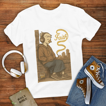 Hearing Faith T-Shirt – Romans 10:17 Bible Verse Christian Shirt