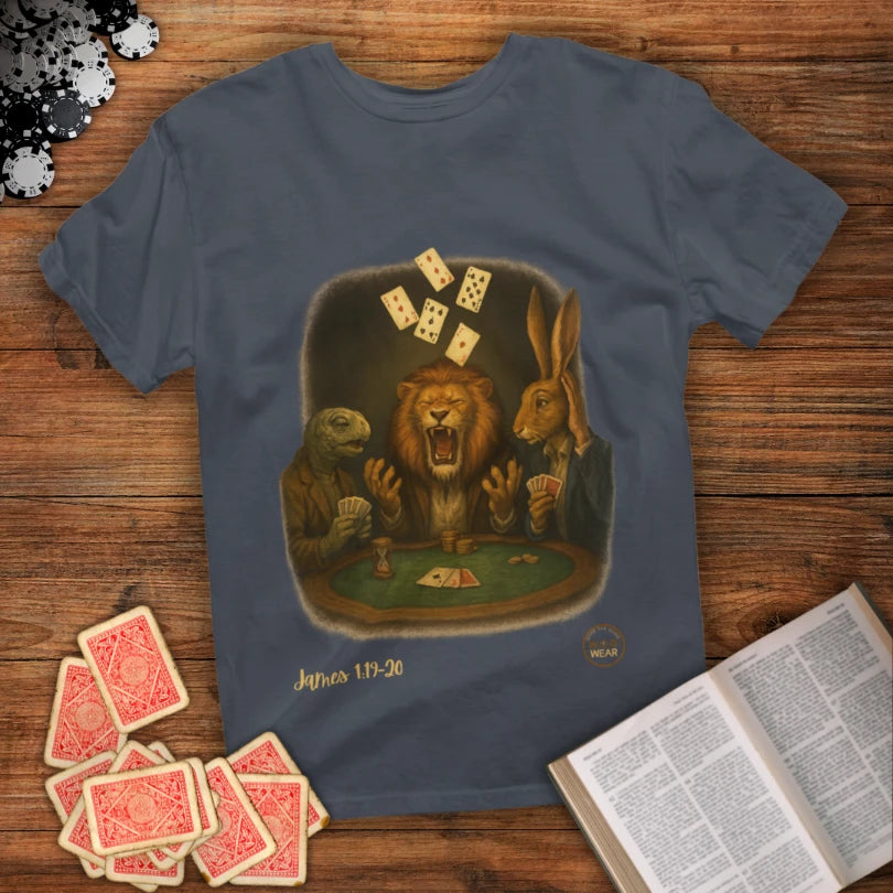 Listen Speak Christian T-Shirt – Be Quick to Hear, Slow to Speak, Slow to Anger (James 1:19–20)