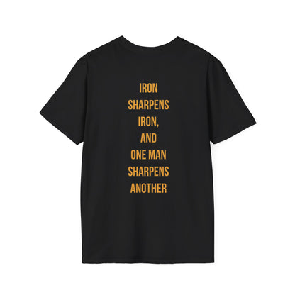 Iron x Iron Christian T-Shirt – Proverbs 27:17 “As Iron Sharpens Iron” Unisex Faith Shirt