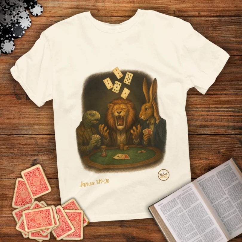 Listen Speak Christian T-Shirt – Be Quick to Hear, Slow to Speak, Slow to Anger (James 1:19–20)