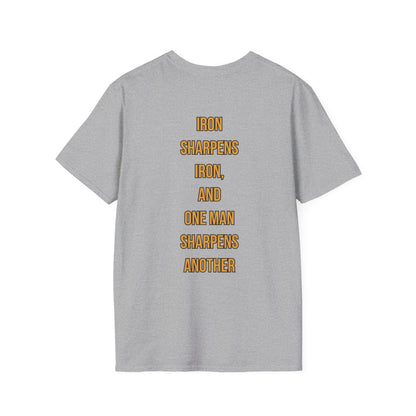 Iron x Iron Christian T-Shirt – Proverbs 27:17 “As Iron Sharpens Iron” Unisex Faith Shirt