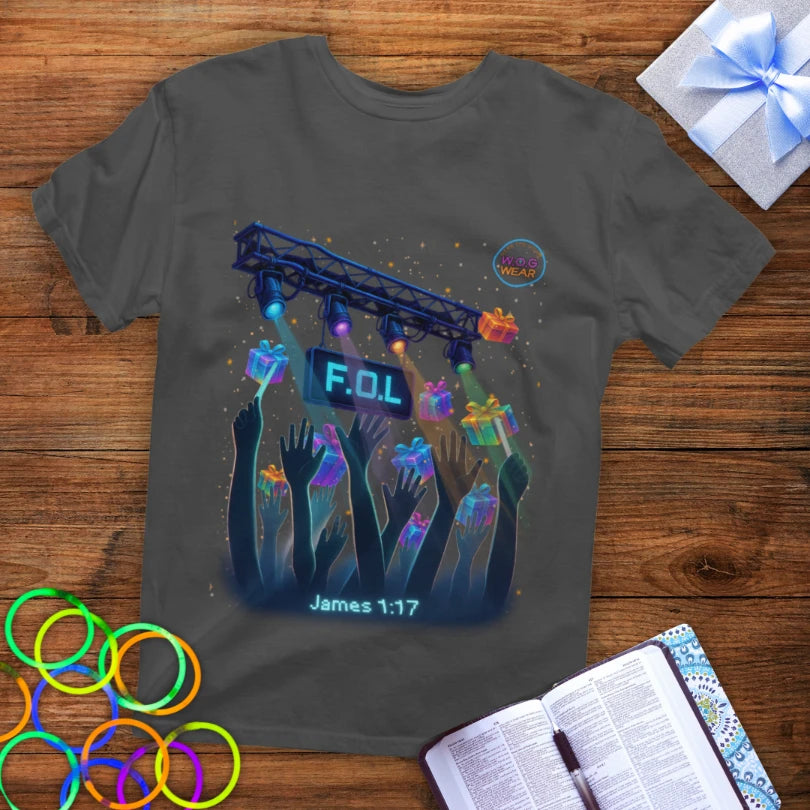 F.O.L. Father of Lights Christian T-Shirt – Every Good Gift Comes from Above (James 1:17)