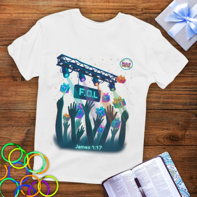 F.O.L. Father of Lights Christian T-Shirt – Every Good Gift Comes from Above (James 1:17)