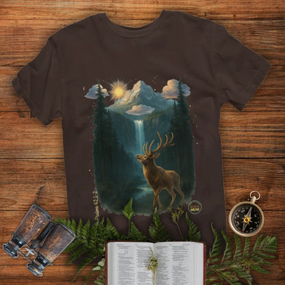 Oh Deer – Christian T-Shirt Inspired by Psalm 42:1–2 | W.O.G. Wear