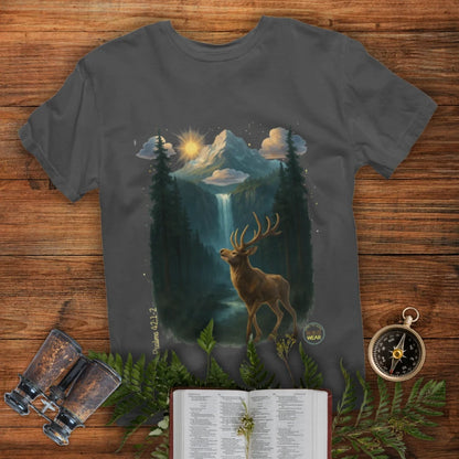 Oh Deer – Christian T-Shirt Inspired by Psalm 42:1–2 | W.O.G. Wear