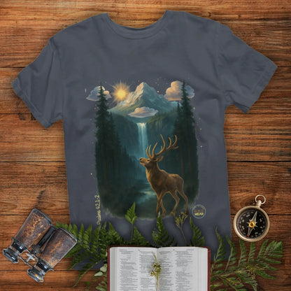 Oh Deer – Christian T-Shirt Inspired by Psalm 42:1–2 | W.O.G. Wear